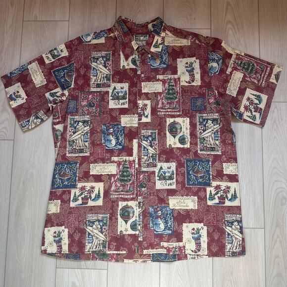 Reyn Spooner 2009 Mele Kalikimaka Limited Issue Hawaiian Traditions shirt XXL - Picture 1 of 4